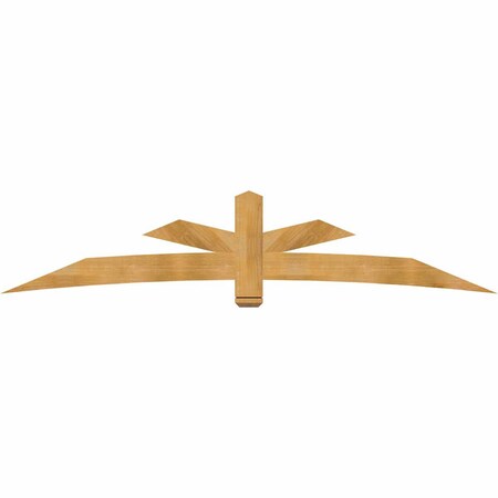 Ekena Millwork Alberta Rough Sawn Timber Gable Bracket, Western Red Cedar, 108"W x 22"H x 2"D x 6"F, 5/12 Pitch GBW108X22X0206ALB00RWR